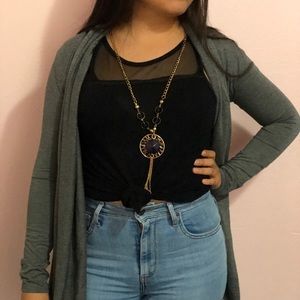 Tart Soft Grey Cardigan